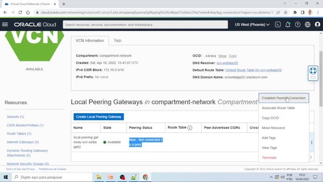 #13 Oracle Cloud Minicurso Networking - Local Peering (HANDS-ON) смотреть онлайн