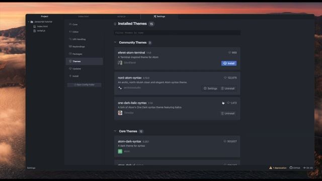 Customizing The Atom Text Editor - Packages, Themes, and The Stylesheet смотреть онлайн