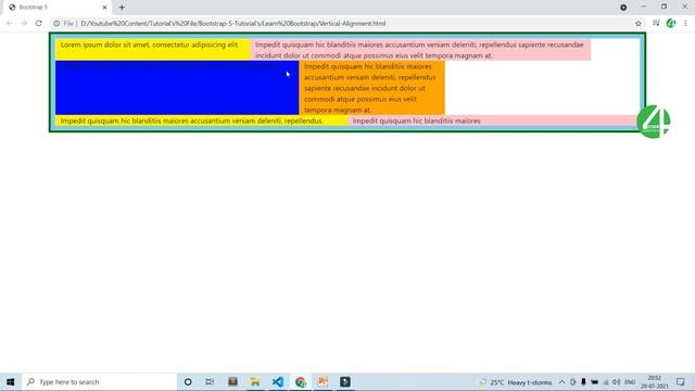 Bootstrap Tutorial In Hindi | Bootstrap 5 Align Content Class | Bootstrap 5 Tutorial In Hindi смотреть онлайн