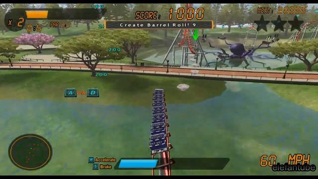 Roller Coaster Rampage Gameplay June 2012 смотреть онлайн