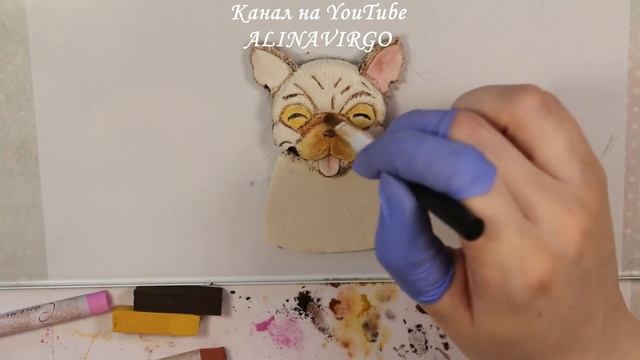 Мастер-класс:Декор кружки из полимерной глины FIMO/Собачка из полимерной глины/polymer Clay Tutoria