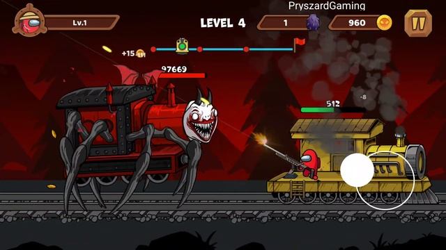 Choo Survival: Impostor Shoot - Gameplay Walkthrough Part 1 Among Us VS Spider Train Choo Choo смотреть онлайн