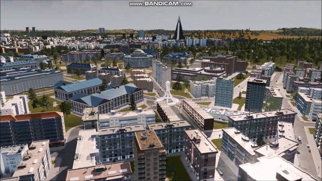 Pyongyang, North Korea recreated in Cities Skylines смотреть онлайн