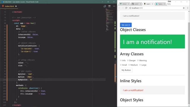 Getting Started with Vue.js: #10 Applying Styles with Vue смотреть онлайн