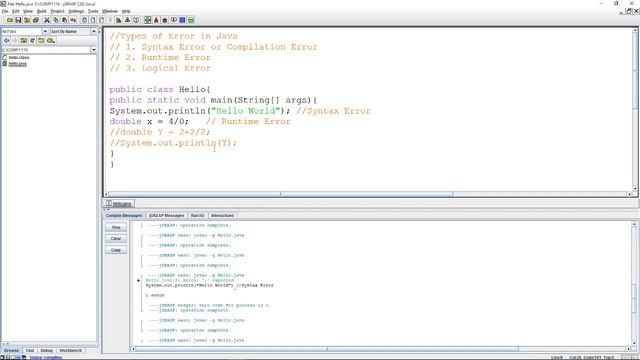 Java Programming Part 2 - Types of Error смотреть онлайн