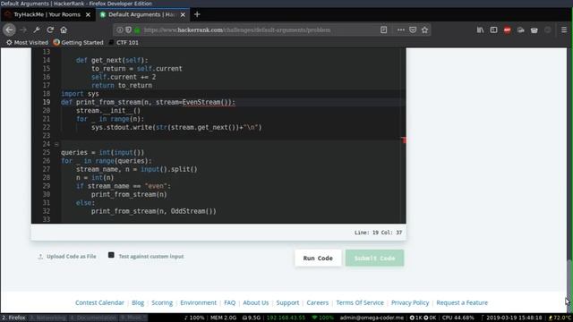 Default Args in Python | #Hackerrank challenge смотреть онлайн