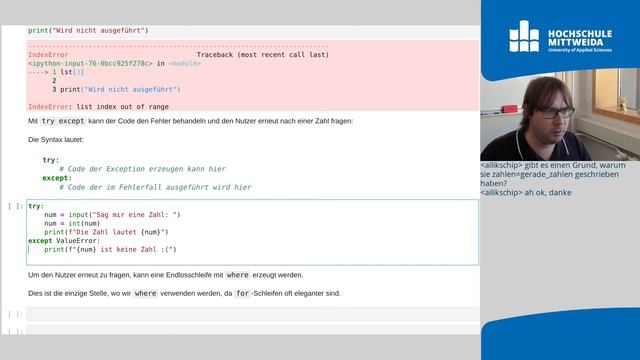 Grundlagen IT: Einführung in Python - Teil 4 (Vorlesung 14) смотреть онлайн