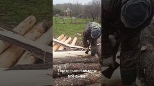 Заготовка липы для резьбы.