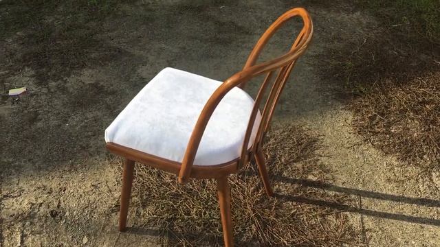 Antonin Šuman Mid-Century Dining Chair After Restoration.