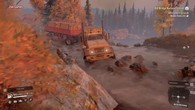Snow Runner GMC MH (500 Highway Truck My Career First Driving on off-raod|Zee Games смотреть онлайн