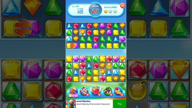 Jewel Crush ? - Jewels & Gems Match 3 Legend 2020 Level 321 ⭐⭐⭐ no Booster ? Android Gameplay ✅ смотреть онлайн