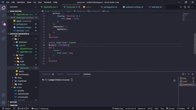 criando ROTAS laravel/inertia + SASS no VUEJS + Estruturando a aplicação смотреть онлайн