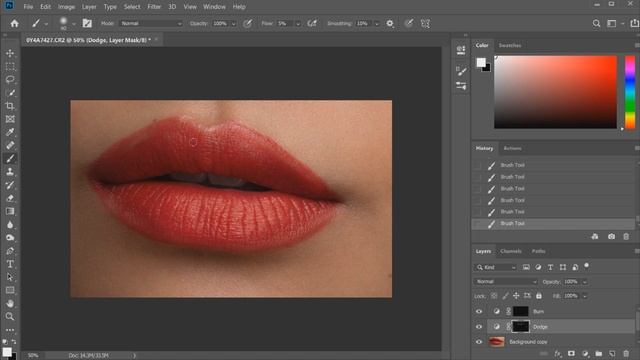 How to Retouch Lips || Photoshop Tutorial смотреть онлайн