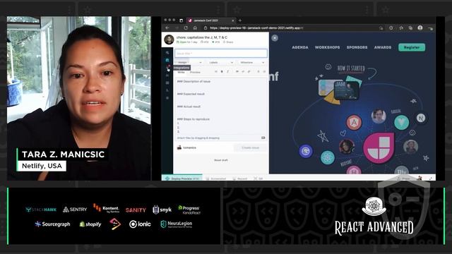 Remote Team Collaboration Techniques - Tara Z. Manicsic, React Advanced 2021 смотреть онлайн