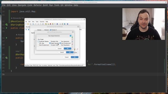KeyStore Explorer - Создание самоподписанных сертификатов смотреть онлайн