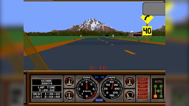 Hard Drivin’ (1989) ? Arcade Gameplay
