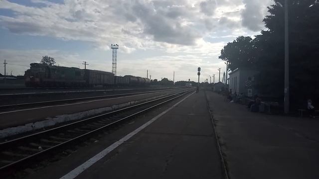 Рельсовый автобус РА2 031 с пригородным поездом № 6908 Новозыбков Унеча на станции Клинцы смотреть онлайн