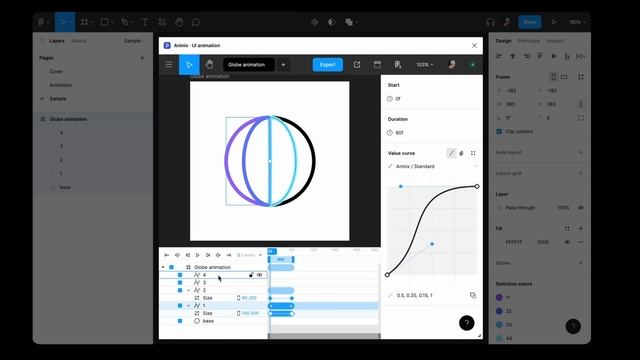 Globe animation in Figma + export to Lottie смотреть онлайн