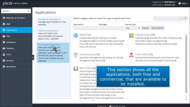 How to find and install applications in Plesk смотреть онлайн