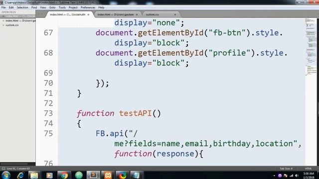 Facebook Graph API - Real Time App - SocialAuth - Part - 4 смотреть онлайн