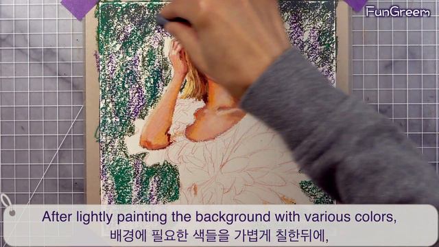 Oil Pastels : A Woman with Lavender Flowers 💜 [ Sketch to Finish ] смотреть онлайн