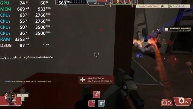 AMD Ryzen 3 3200U Test - Team Fortress 2 - Gameplay Benchmark смотреть онлайн
