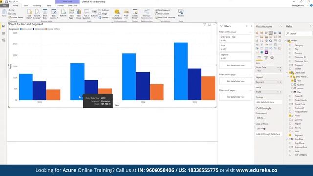 PowerBI Azure Tutorial For Beginners | Power BI Integration with Azure | Edureka | Power BI Rewind смотреть онлайн