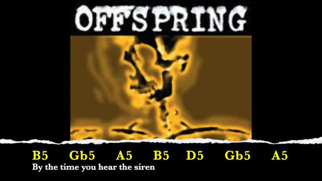 Backing track - Come out and play - The Offspring (CHORDS AND LYRICS) смотреть онлайн