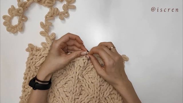 Узор "Ромбы" из пряжи Alize Puffy смотреть онлайн