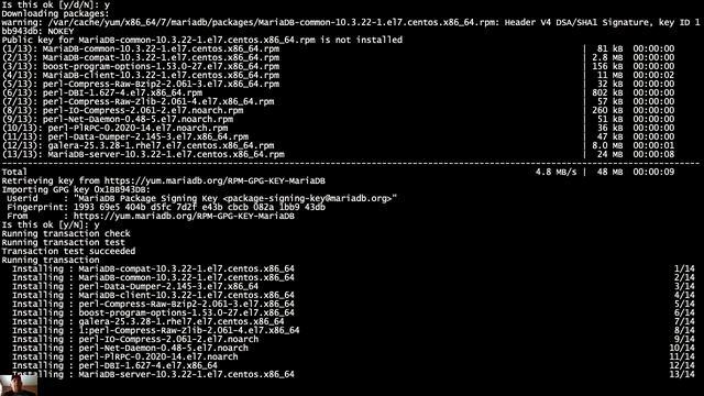 #MariaDB 10.x Install on CentOS 7.x смотреть онлайн