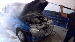 Logan Up #9: Мойка двигателя и подкапотного пространства Логан / Сандеро