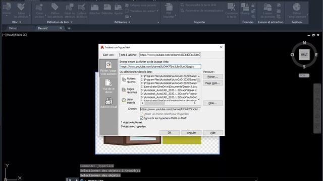 Ajouter Hyperlien AutoCAD 2 смотреть онлайн