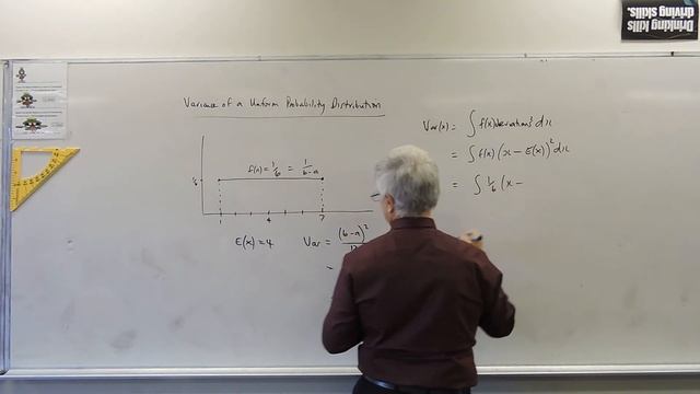 Uniform Distribution Calculating Expected Value & Variance смотреть онлайн