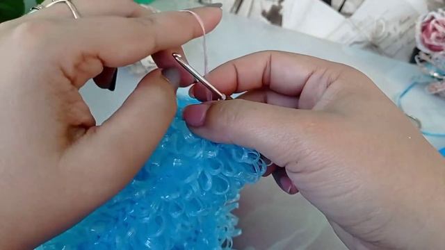 Как соединить нити при вязании мочалки. Как сделать переход нитки без узлов. смотреть онлайн