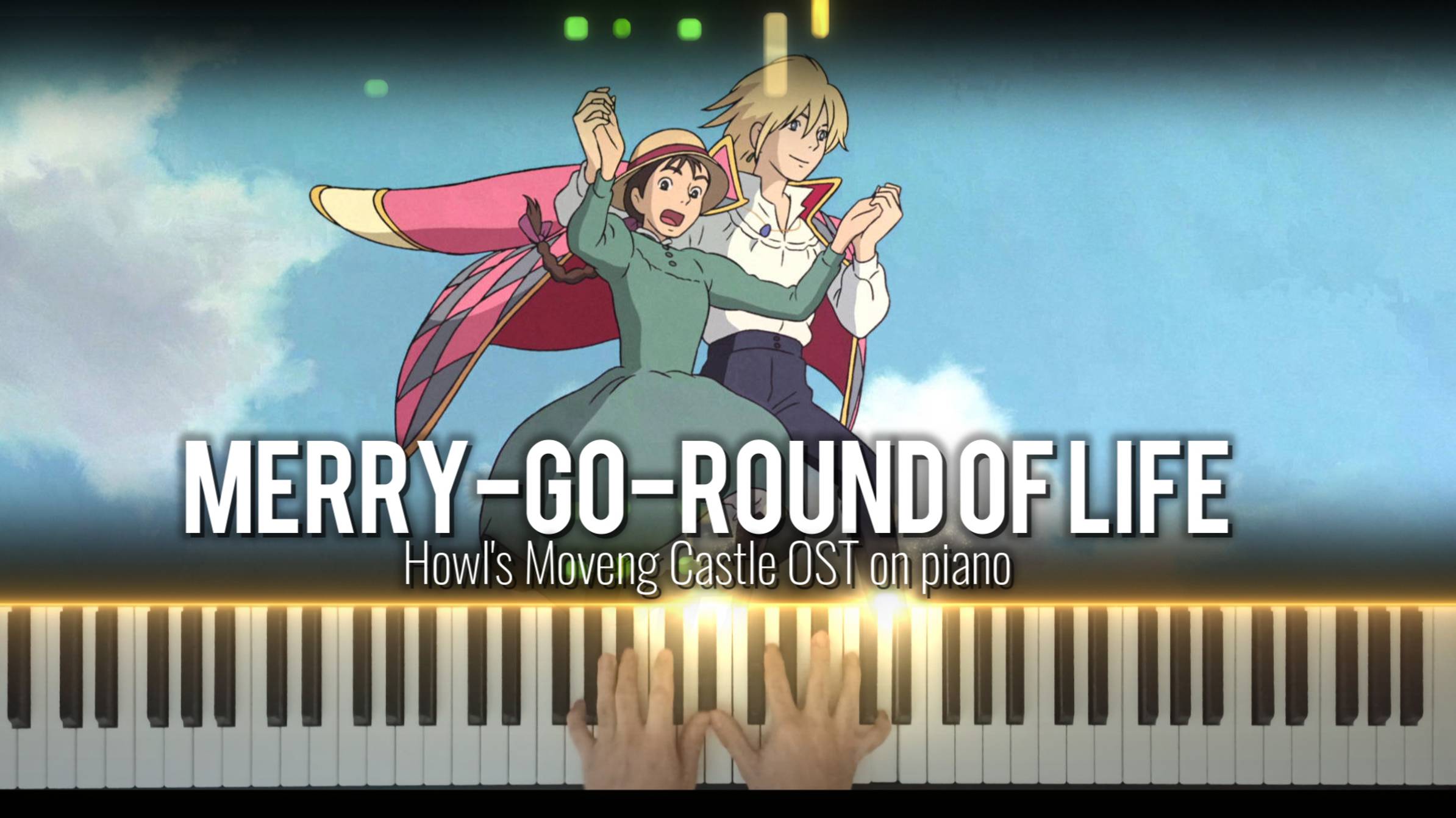 Merry-Go-Round of Life на пианино / Легендарный ОСТ из Ходячего Замка на пианино смотреть онлайн