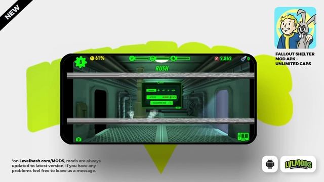 Fallout Shelter Mod APK *Unlimited Caps* (Infinite Caps Glitch) смотреть онлайн