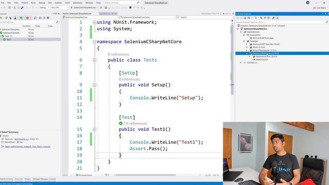 Part 2 - Referencing and running Selenium test with C# .NET Core смотреть онлайн