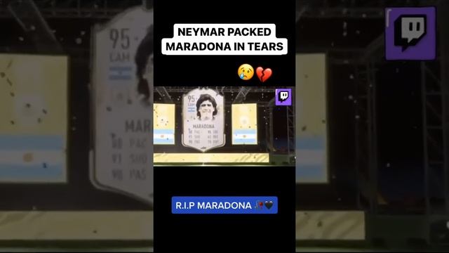 НЕЙМАР ЗАПЛАКАЛ, КОГДА ЕМУ ВЫПАЛ МАРАДОНА В ФИФА 21 смотреть онлайн