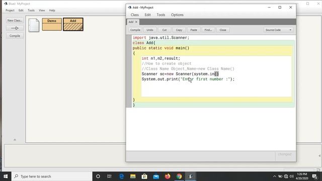 ICSE Board BlueJ | Java Programming - Enter data at Run Time Using Scanner Class смотреть онлайн
