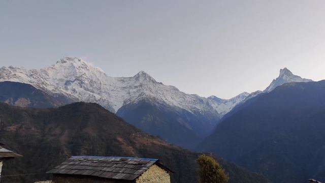4k Relaxing Sound Of Birds Singing With Annapurna Mountain Range - Stress Relief And Deep Relaxatio