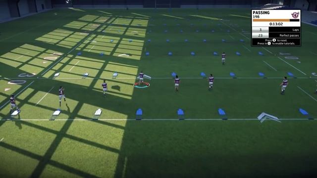 Rugby League Live 3 - Passing Drill Gameplay! смотреть онлайн