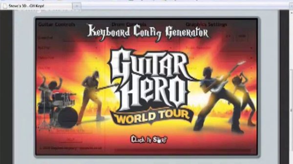 WORKING Tool: Change Keyboard Controls Settings - Guitar Hero World Tour (PC)