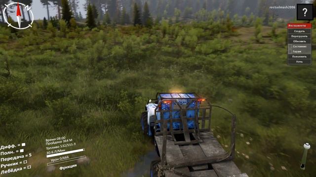 Обзор мода Краз 214 Gzjel для Spintires смотреть онлайн