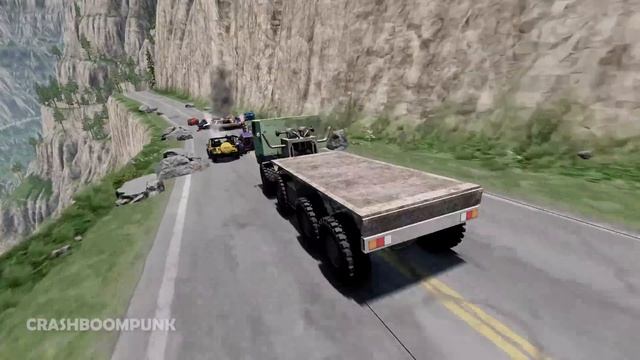 Spike Strip High Speed Crashes #72 – BeamNG Drive | CrashBoomPunk