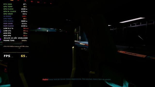 Cyberpunk 2077 / Intel Core i5 9400F / NVIDIA GeForce RTX 2060 / 1920x1080 Ultra DLSS Balanced смотреть онлайн