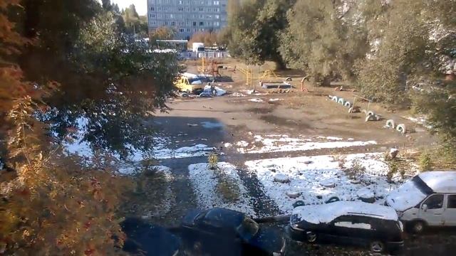Омск, 07.10.2016 Через несколько часов после снегопада смотреть онлайн
