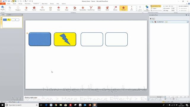 MAKE A MEMORY GAME ON POWERPOINT (without VBA) - Part 2 смотреть онлайн