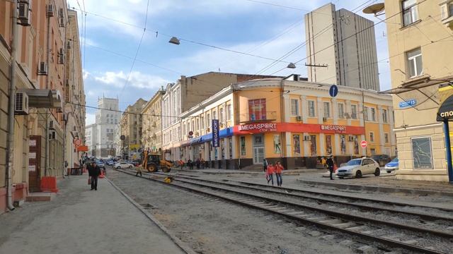 Московский проспект Харьков ремонт в начале улицы Апрель 2019 смотреть онлайн