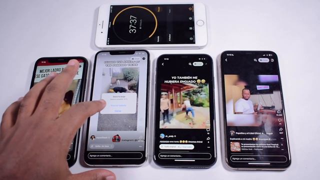 PRUEBA DE BATERÍA: iPhone XR vs iPhone XS Max vs iPhone 11 vs iPhone 11 Pro Max - RUBEN TECH ! смотреть онлайн