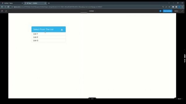 Create a dropdown list using Figma Variables | Interactive Dropdown Menu using figma variables.